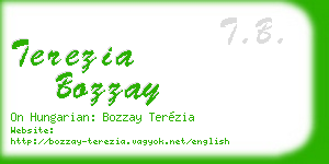 terezia bozzay business card