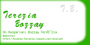 terezia bozzay business card